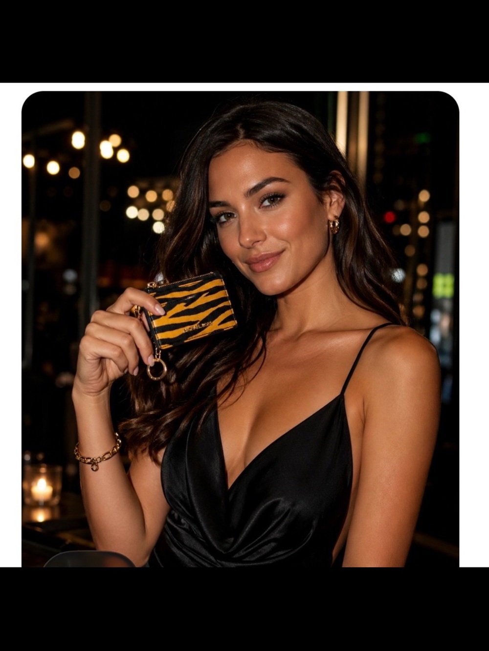 Michael Kors Parker Marigold
Key Card Holder Dyed Calf Hair NWT $178 Retail